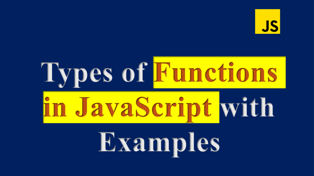 Type of function in JavaScript